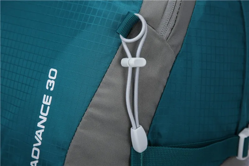 Waterproof Multipocketed Backpack for Hiking/School/Travel, Teal, 30L