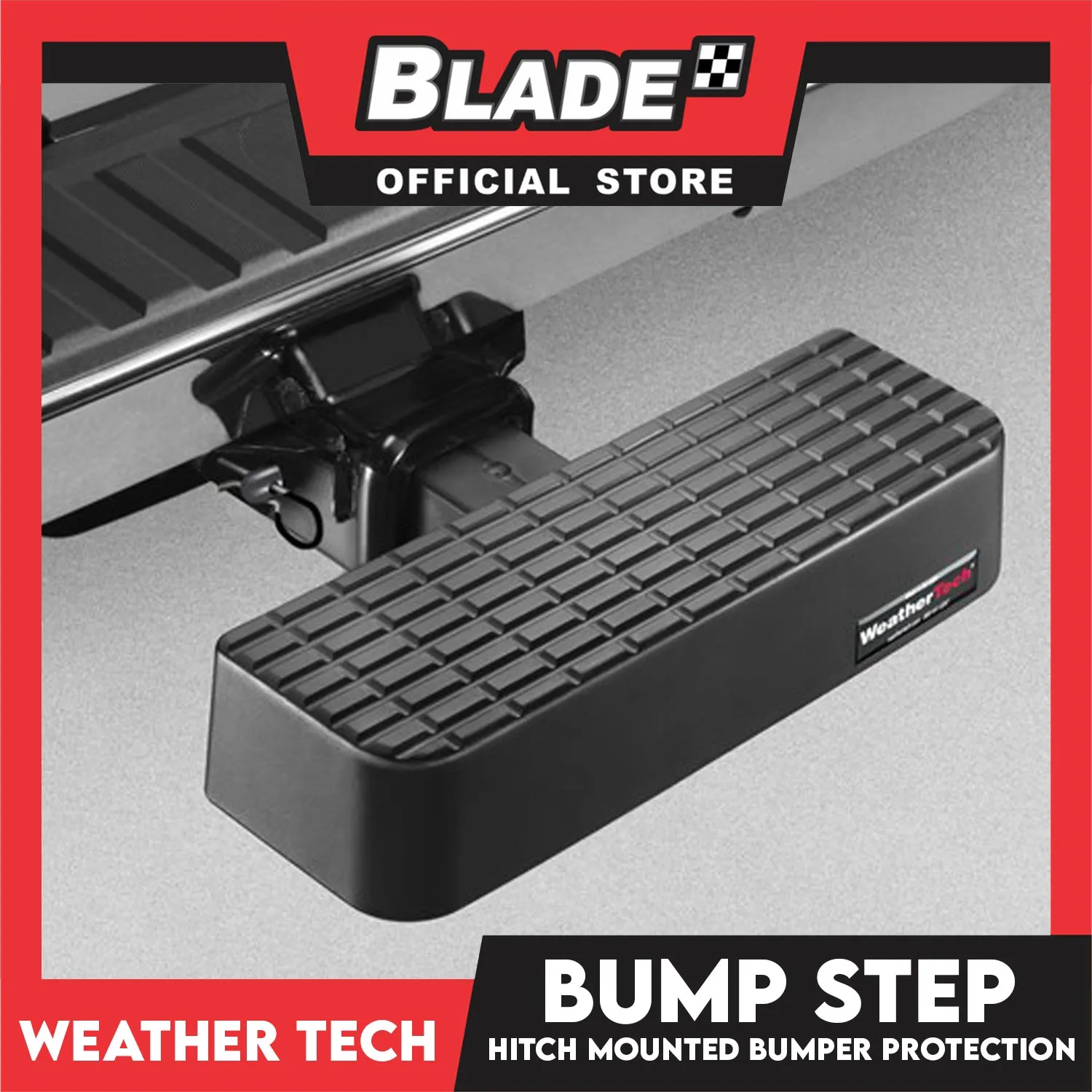 WeatherTech Bump Step Hitch Mounted Bumper Protection 81BS1 (Black)
