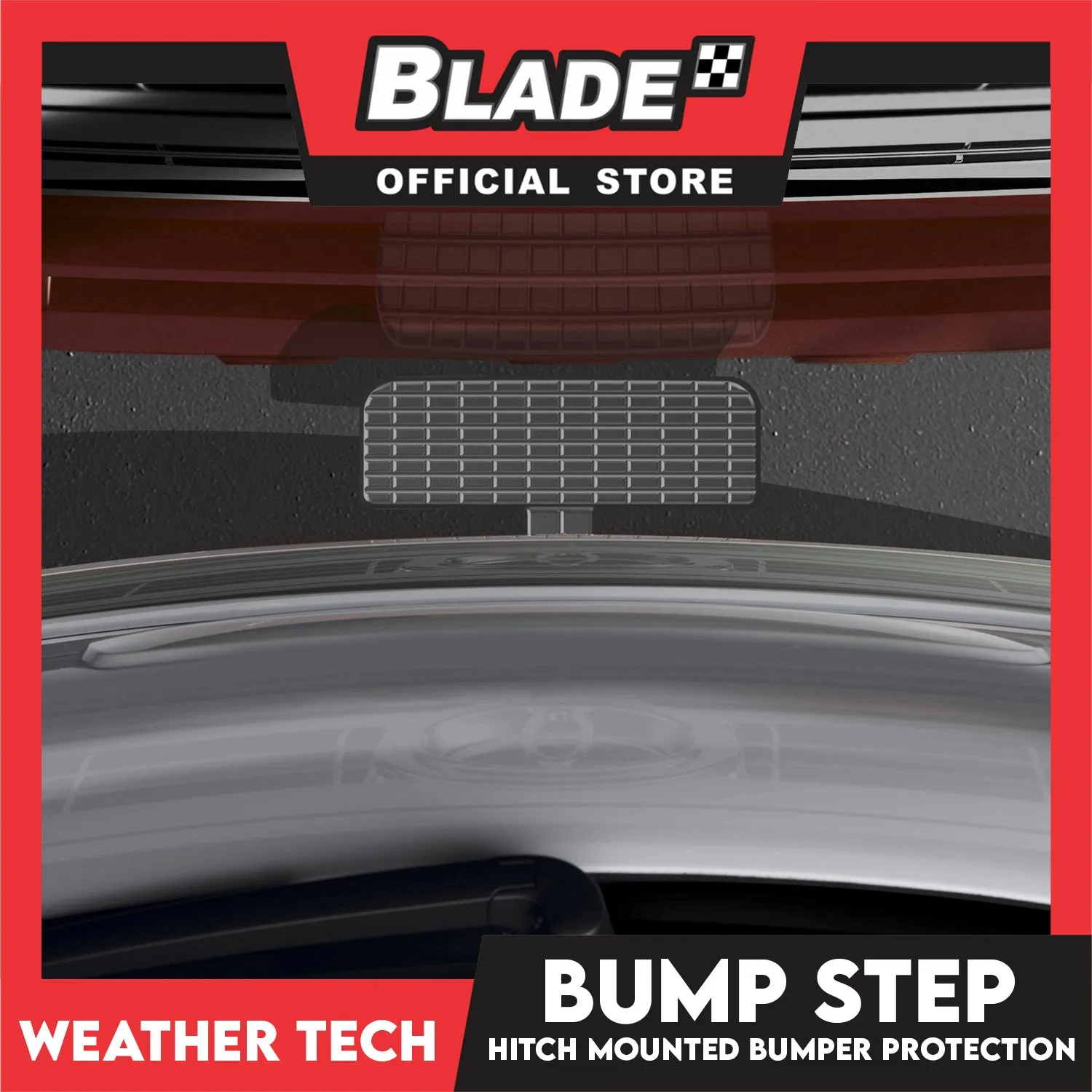 WeatherTech Bump Step Hitch Mounted Bumper Protection 81BS1 (Black)