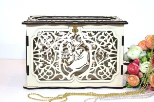 Wedding Card Box, Snow White and Prince Charming Card Holder Handmade