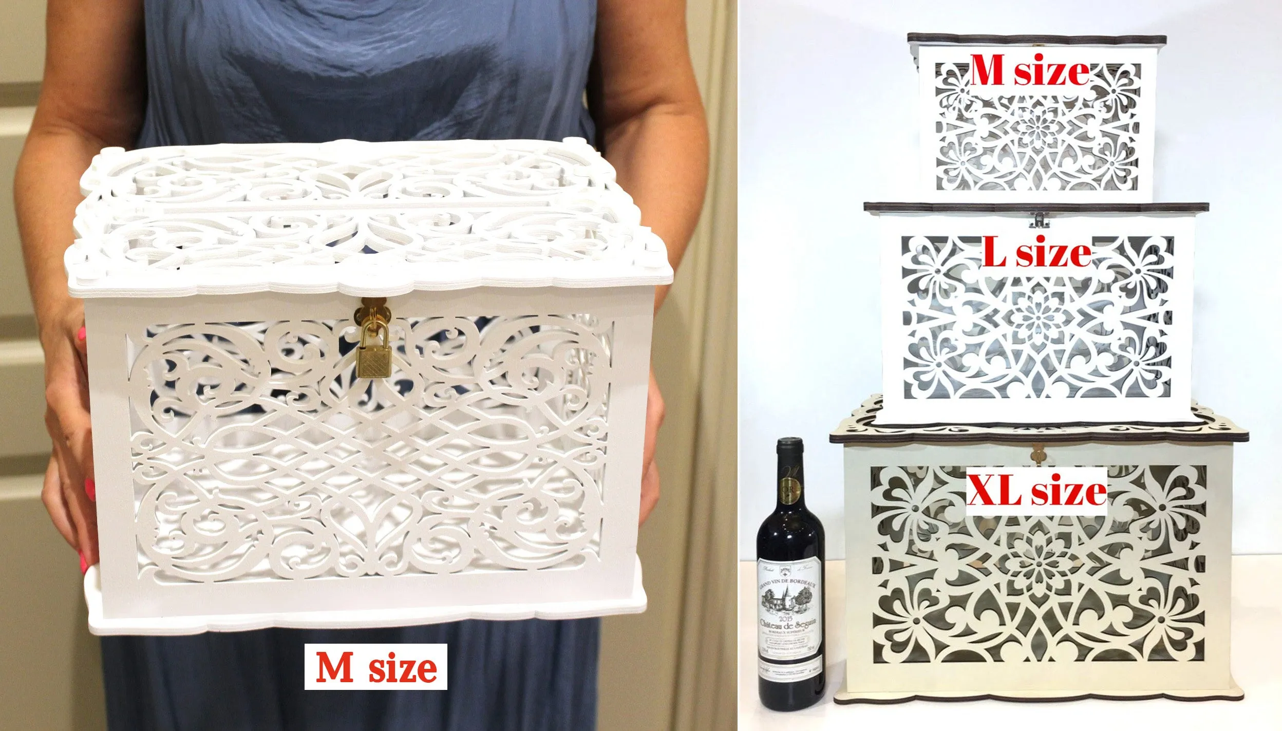 Wedding Card Box, Snow White and Prince Charming Card Holder Handmade
