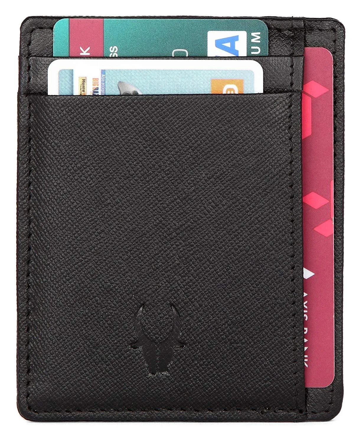 WildHorn Black Credit Card Case