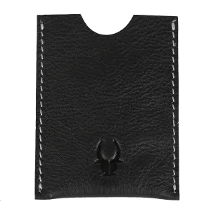 WildHorn Hand Crafted Black Genuine Leather Credit Card Holder