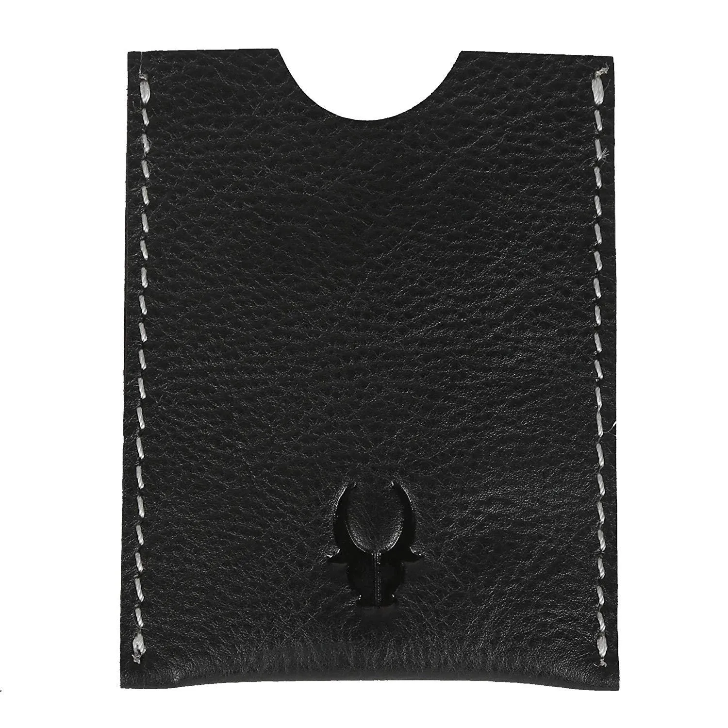 WildHorn Hand Crafted Black Genuine Leather Credit Card Holder