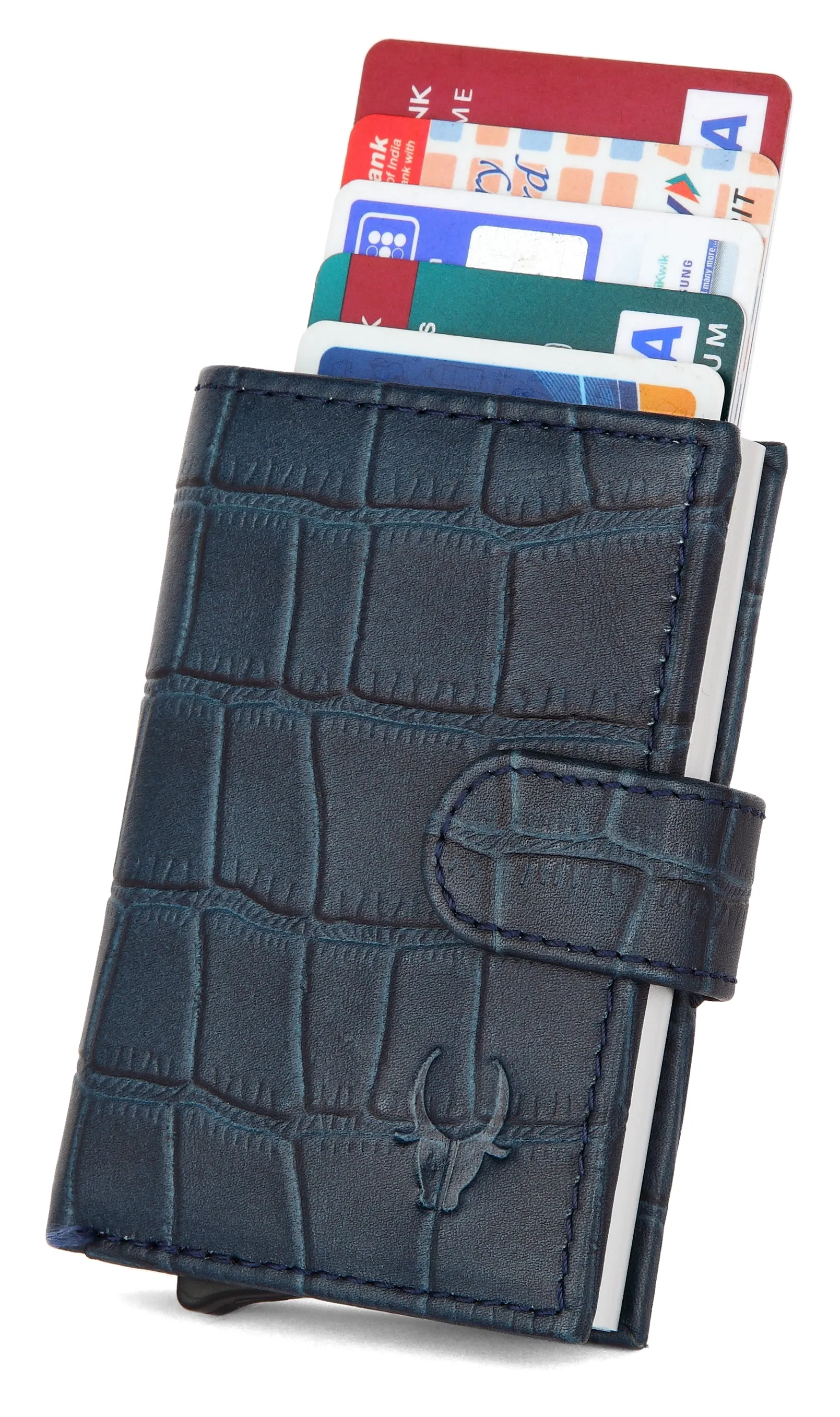 WildHorn® RFID Protected Unisex Genuine Leather Card Holder