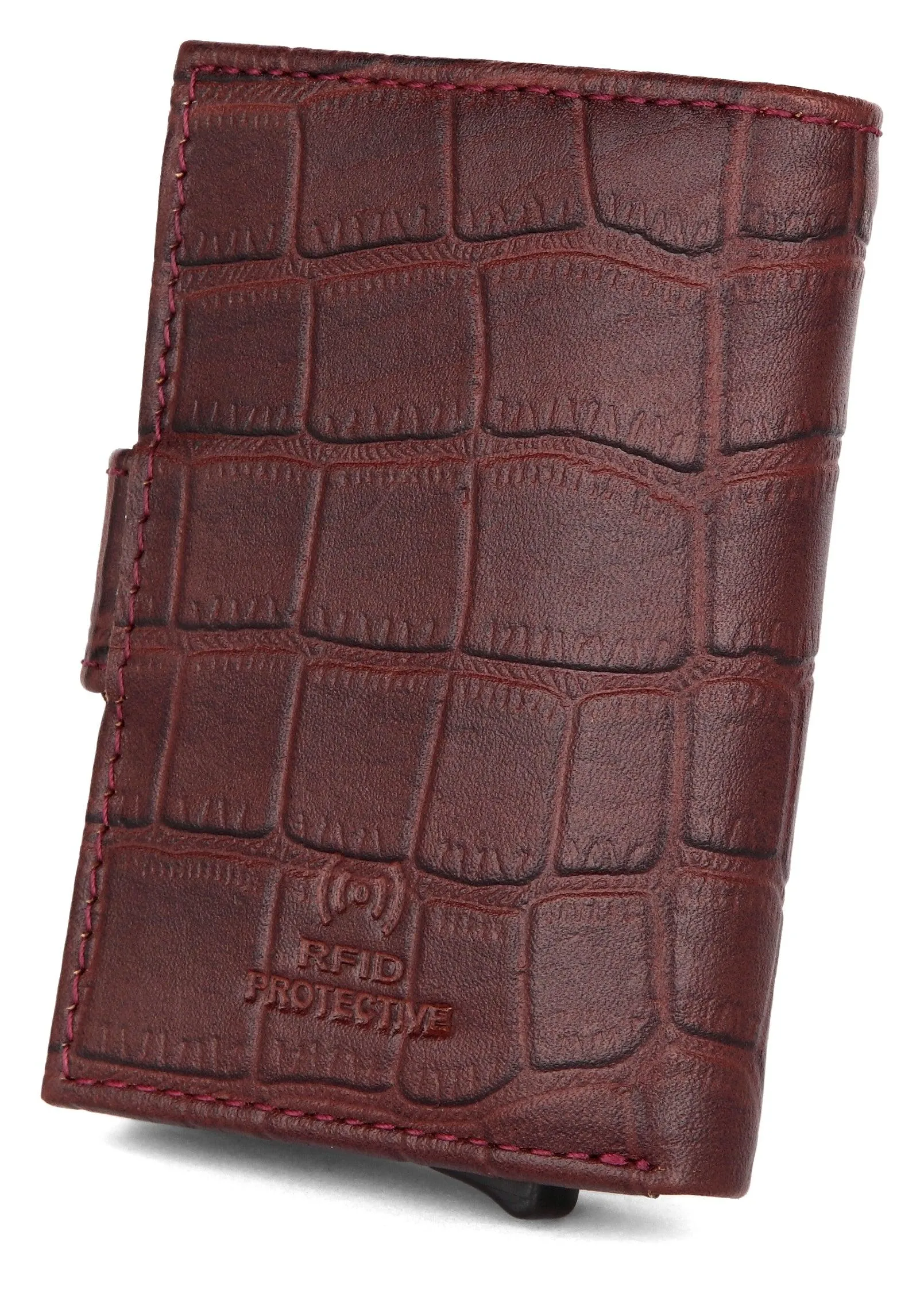 WildHorn® RFID Protected Unisex Genuine Leather Card Holder