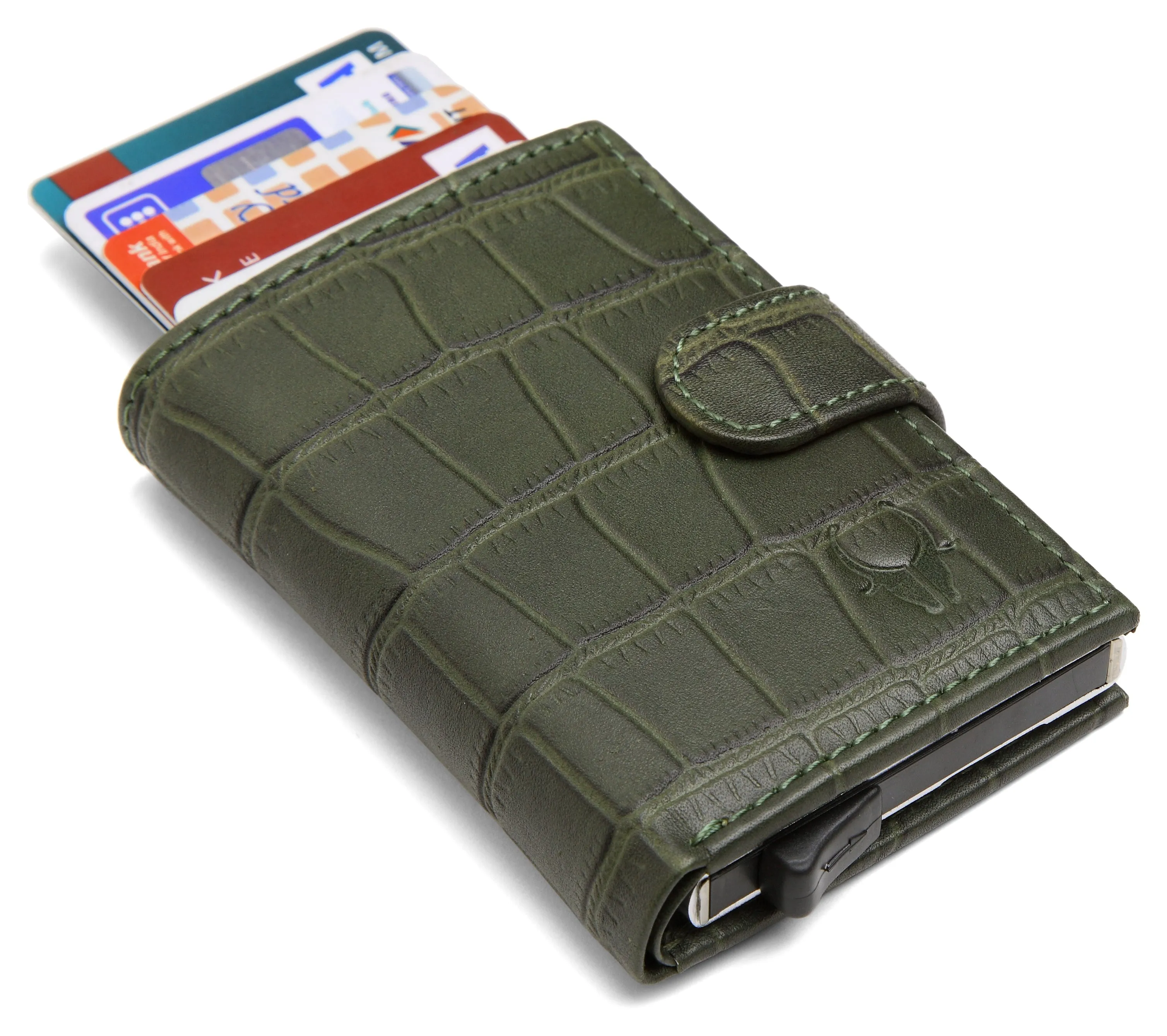 WildHorn® RFID Protected Unisex Genuine Leather Card Holder