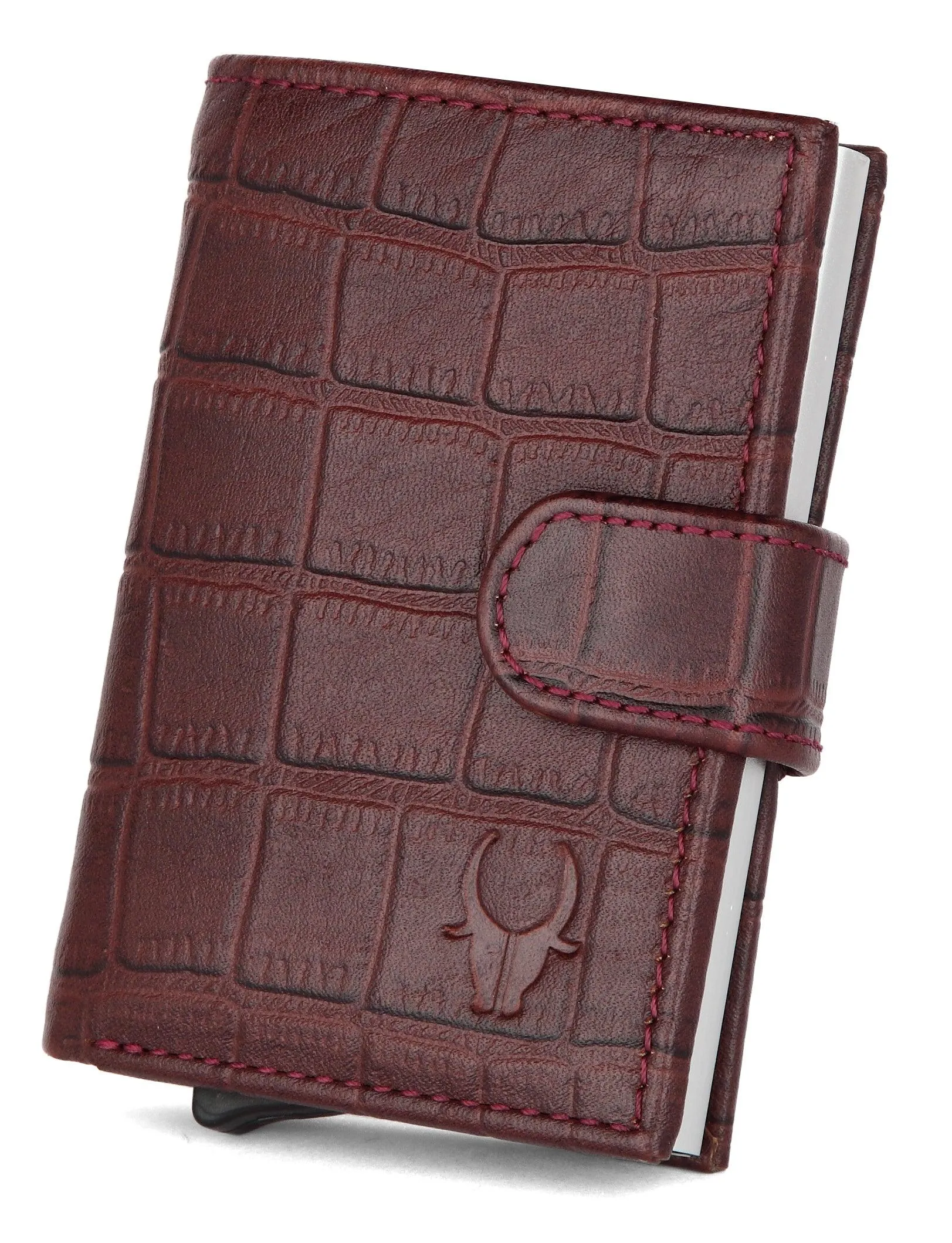 WildHorn® RFID Protected Unisex Genuine Leather Card Holder
