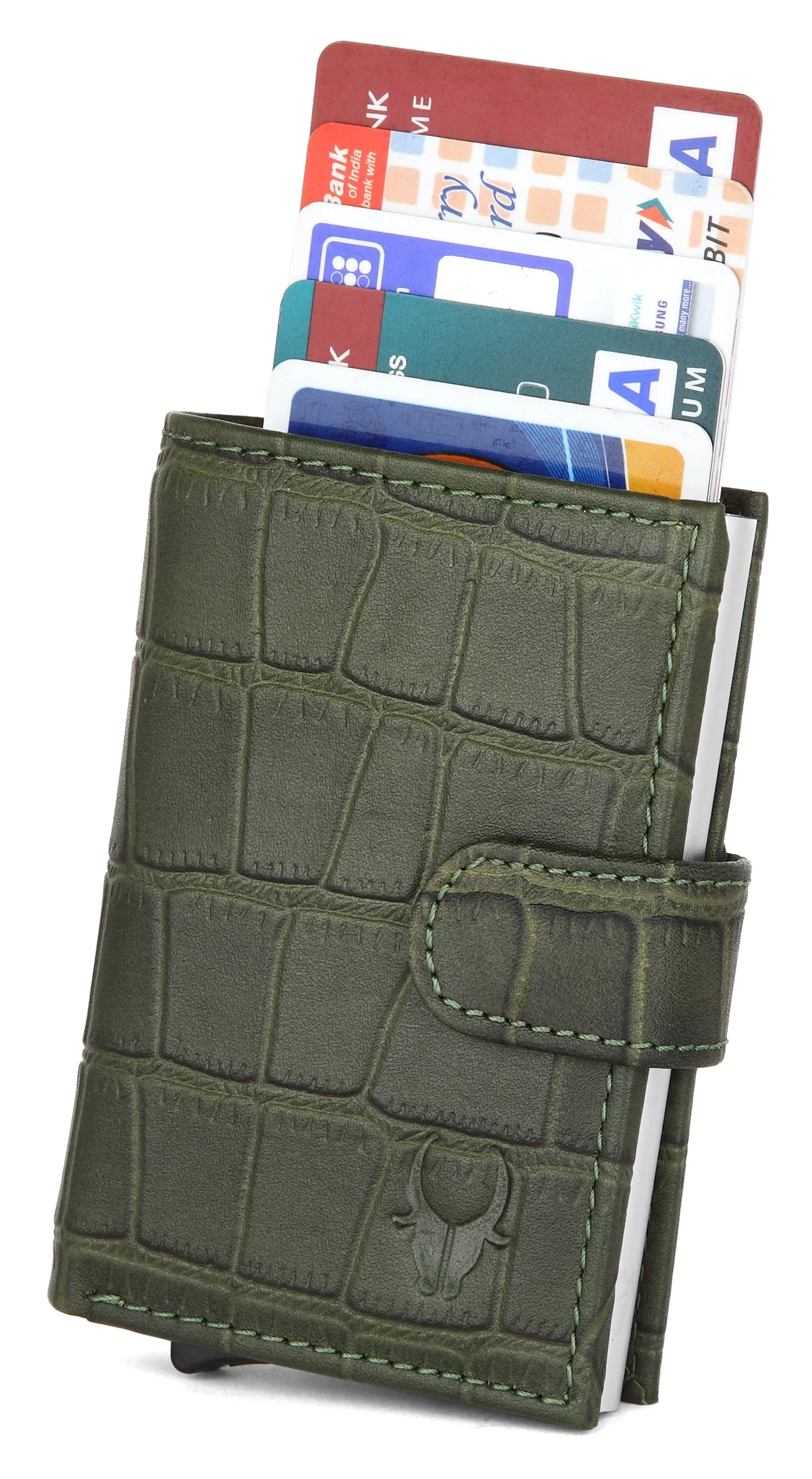WildHorn® RFID Protected Unisex Genuine Leather Card Holder