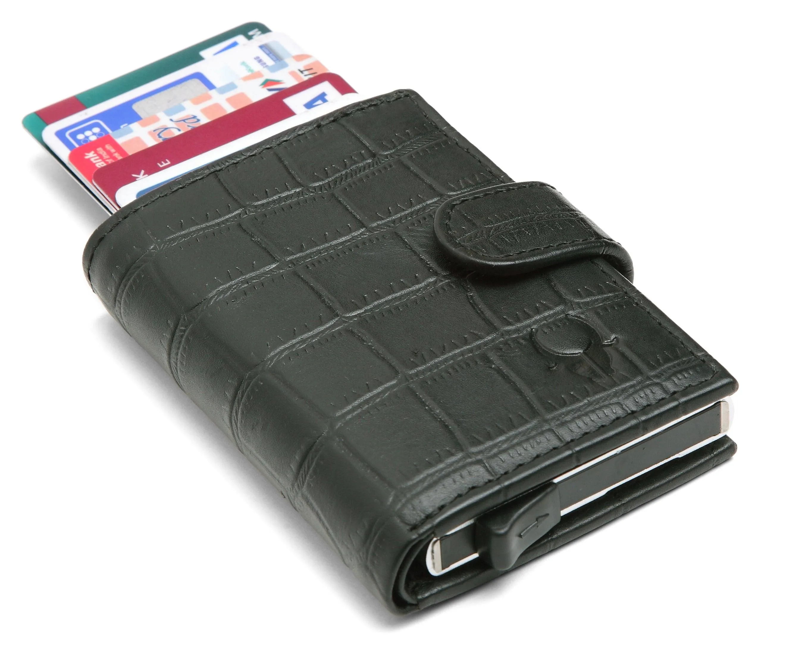 WildHorn® RFID Protected Unisex Genuine Leather Card Holder