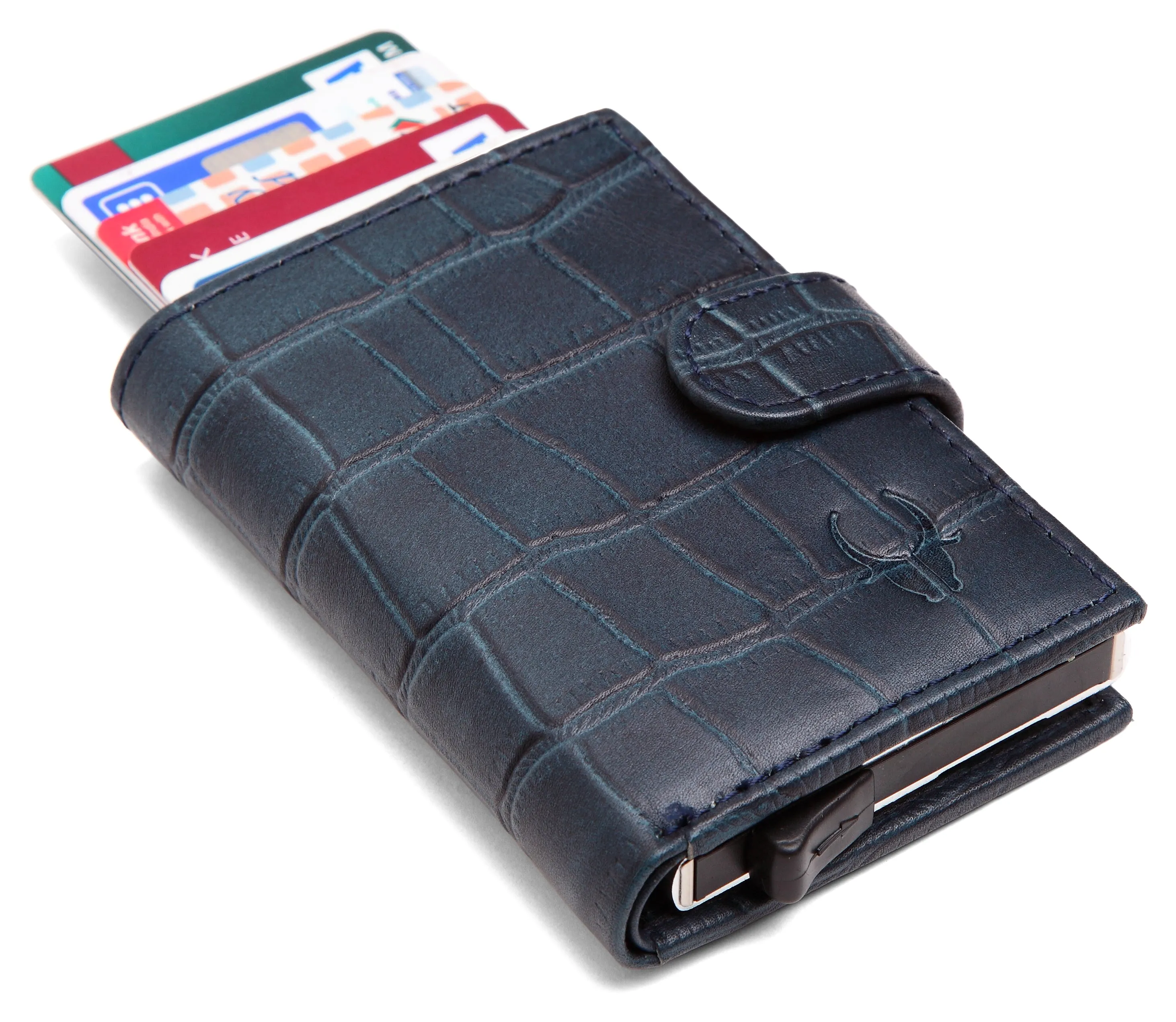 WildHorn® RFID Protected Unisex Genuine Leather Card Holder