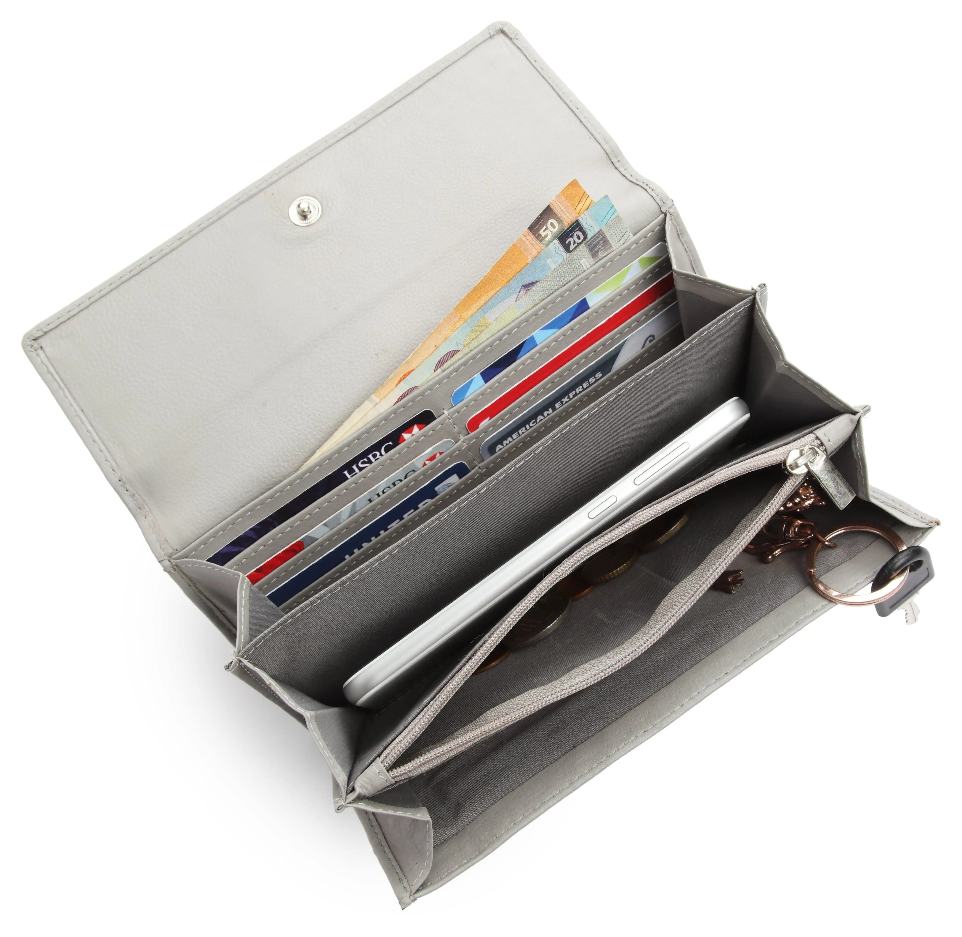 WILDHORN® Women's Leather Wallet and Pen Combo Set