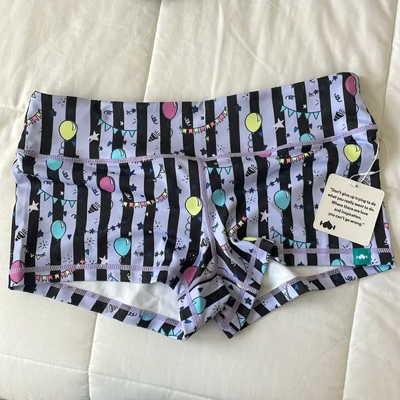 Wodbottom patterned workout compression shorts