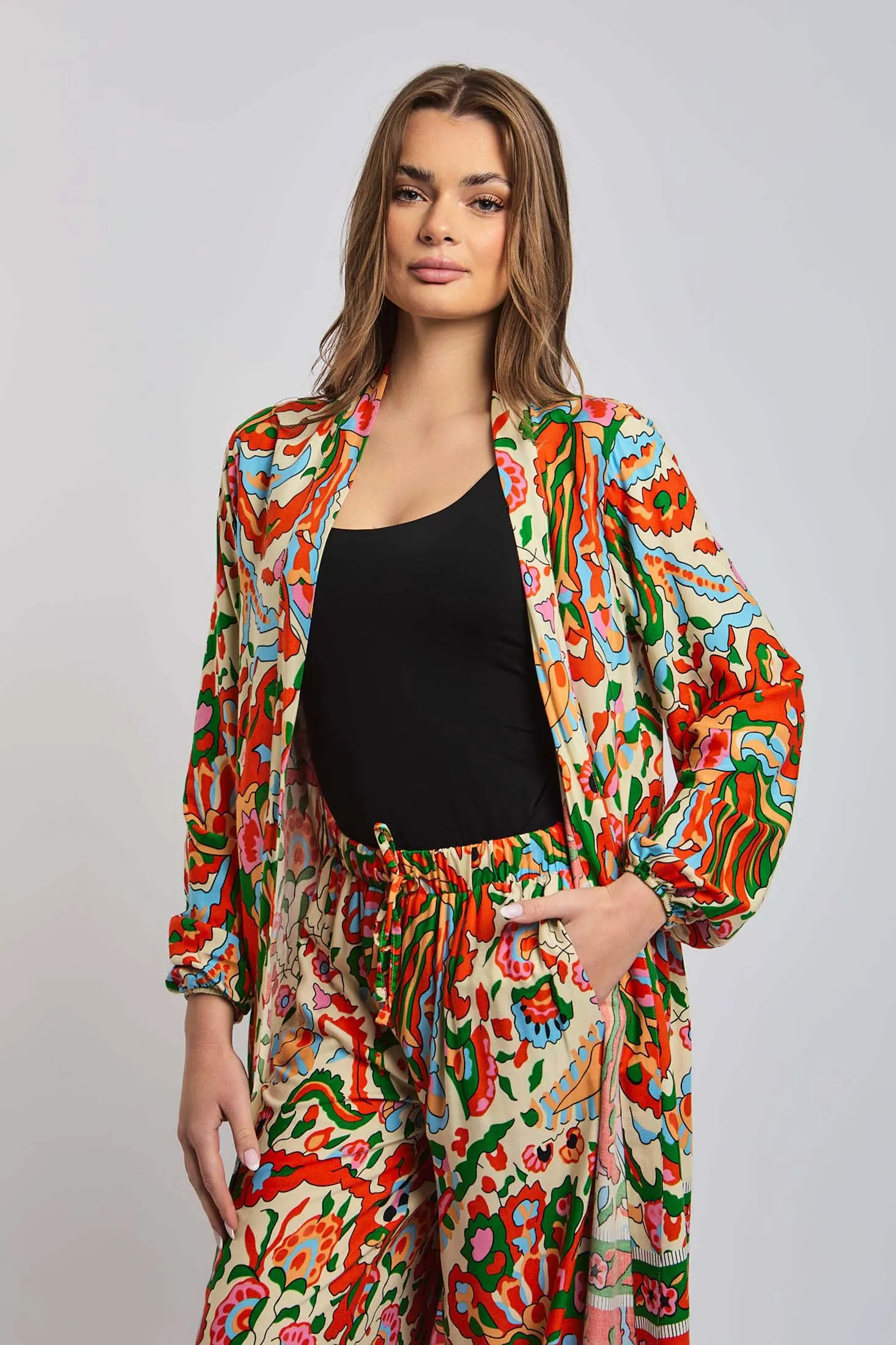 Women Pant Printed Jogger Multicolor