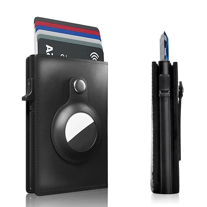 YATBEST Pop-Up Smart Wallet with RFID Blocking & Apple AirTag Holder