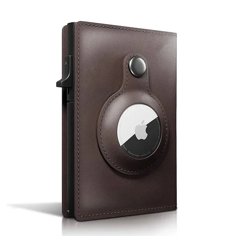 YATBEST Pop-Up Smart Wallet with RFID Blocking & Apple AirTag Holder