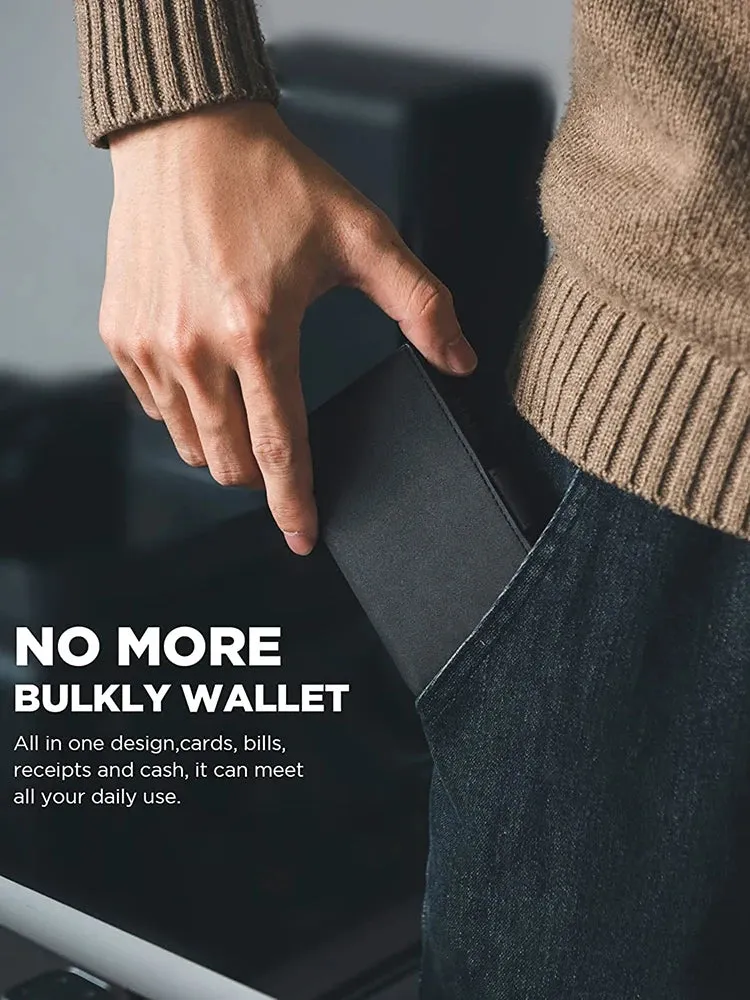 YATBEST Pop-Up Smart Wallet with RFID Blocking & Apple AirTag Holder
