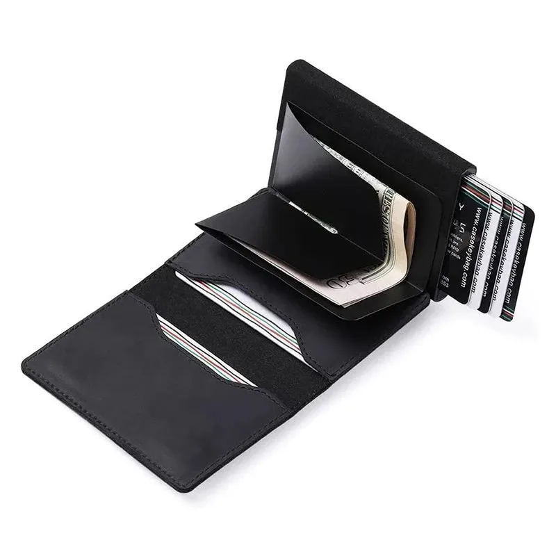 YATBEST Pop-Up Smart Wallet with RFID Blocking & Apple AirTag Holder