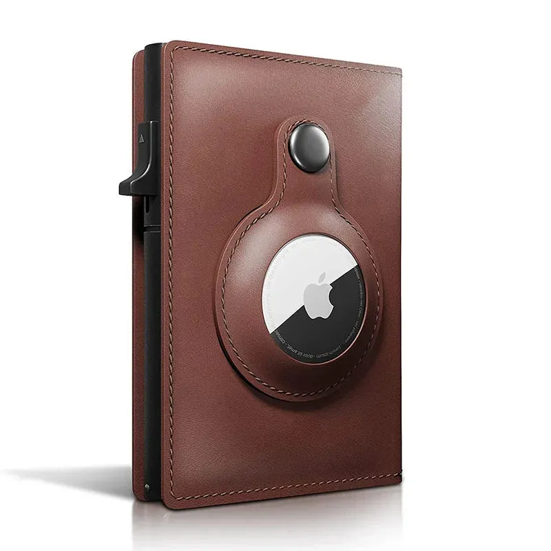 YATBEST Pop-Up Smart Wallet with RFID Blocking & Apple AirTag Holder