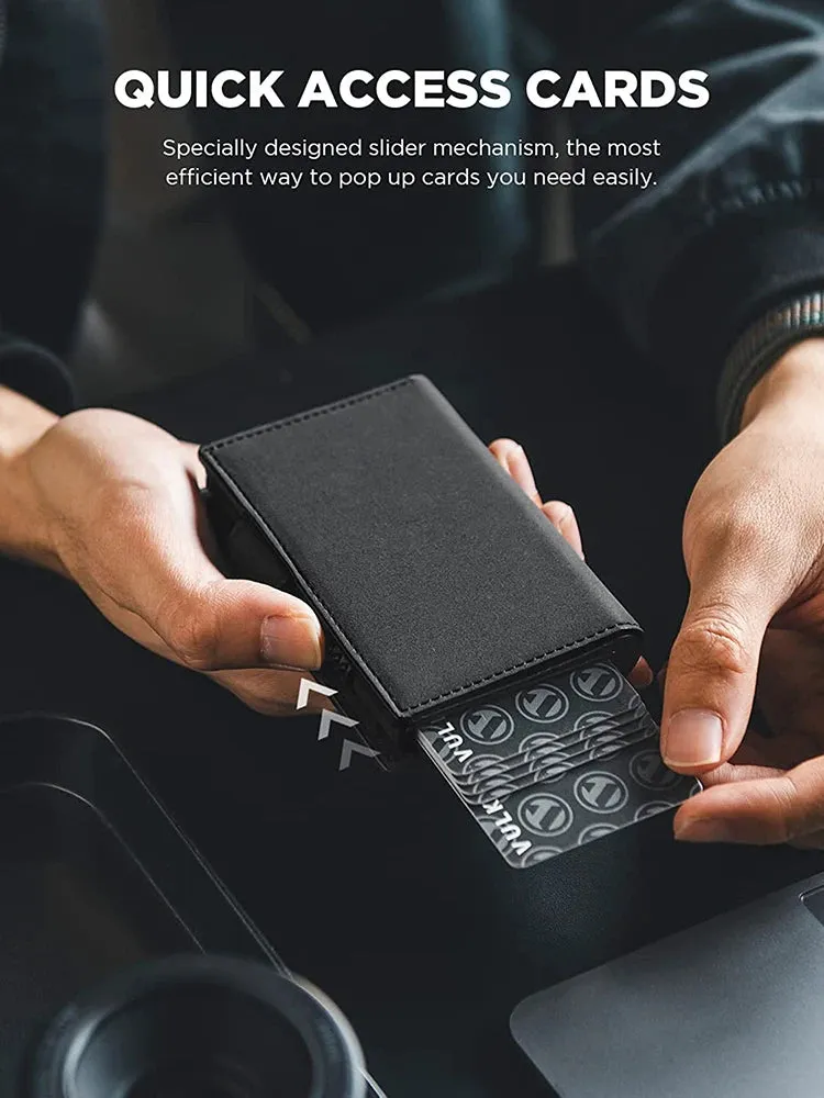 YATBEST Pop-Up Smart Wallet with RFID Blocking & Apple AirTag Holder