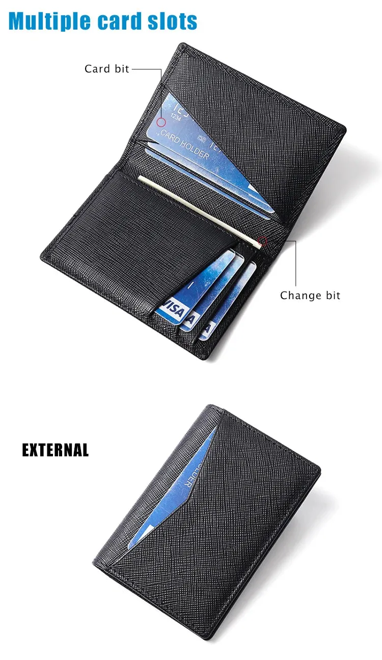 YATBEST Slim Bifold Smart Wallet with RFID Blocking