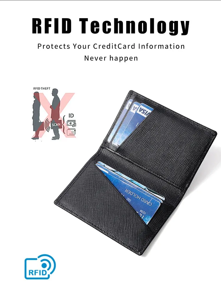 YATBEST Slim Bifold Smart Wallet with RFID Blocking
