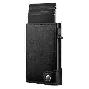 YE TREE Leather Pop-up Smart Wallet with RFID Blocking