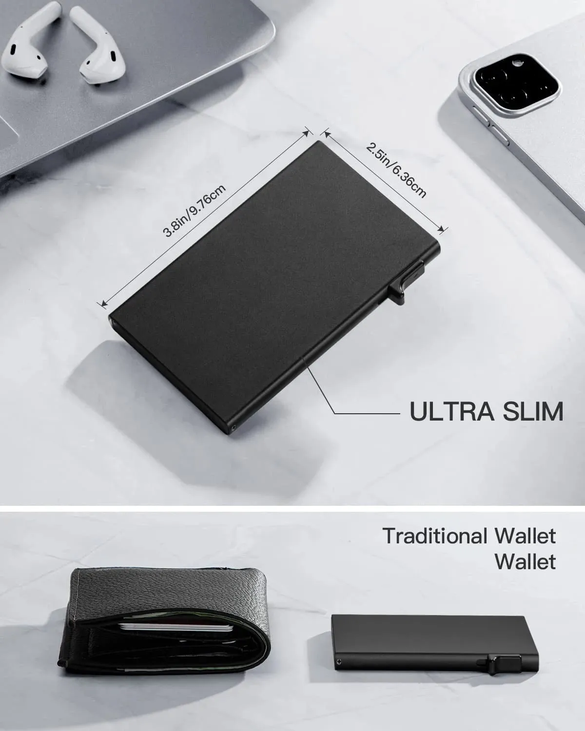 YE TREE Pop-up Smart Wallet with RFID Blocking