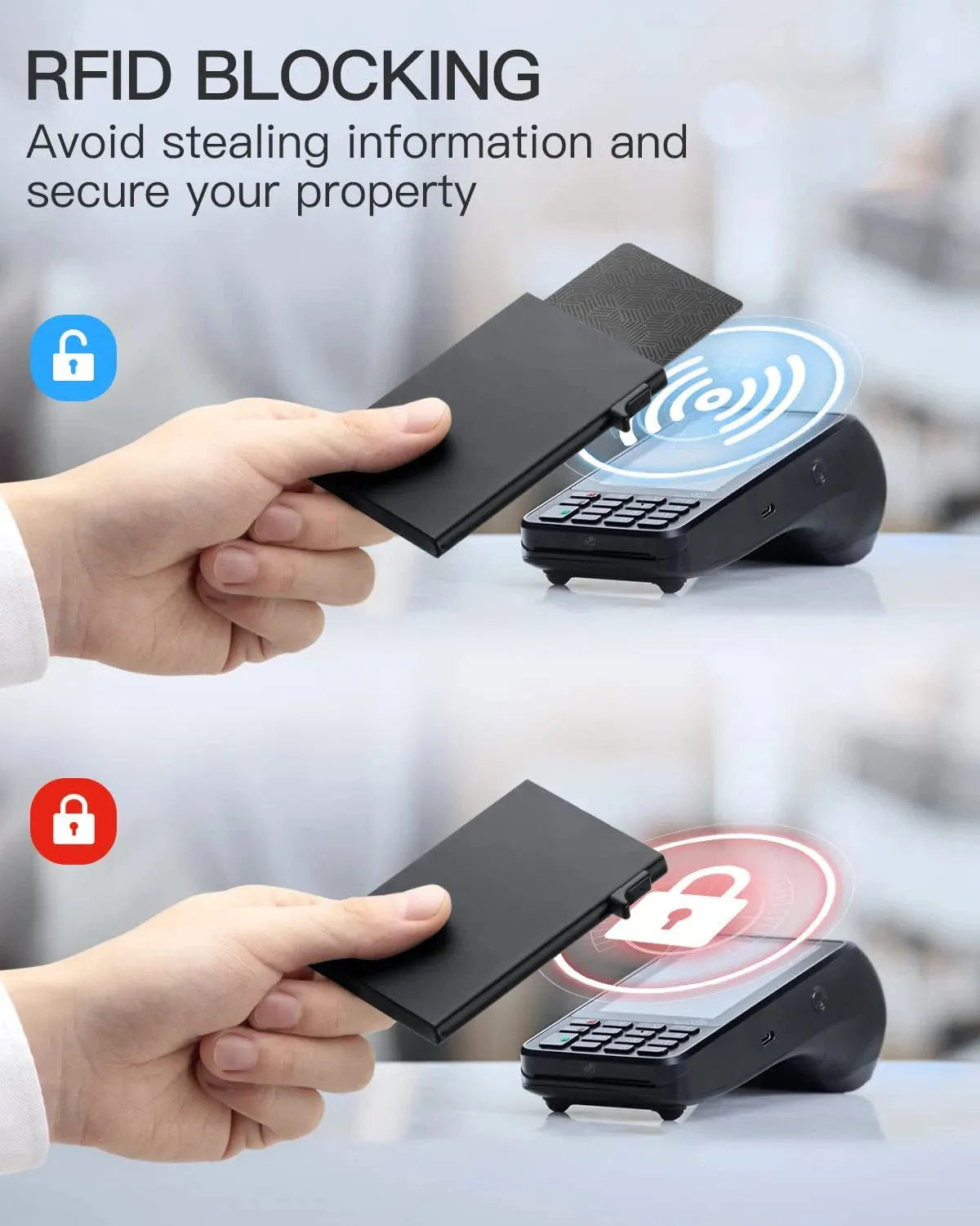 YE TREE Pop-up Smart Wallet with RFID Blocking