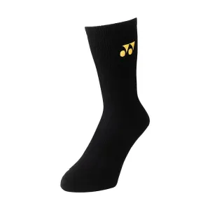 Yonex 19120YX 3D ERGO Crew Black Yellow Badminton Socks - 1 Pair