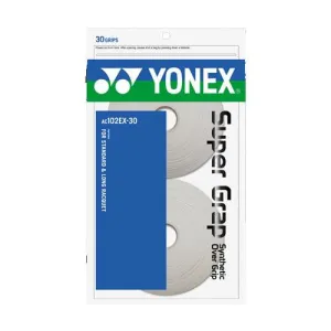Yonex Super Grap Wet 30 Pack Overgrips - White