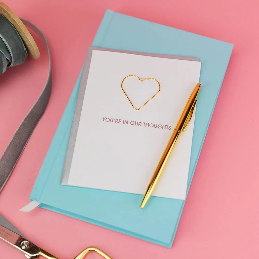 You’re In Our Thoughts Paper Clip Card
