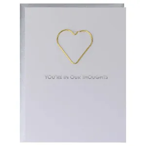 You’re In Our Thoughts Paper Clip Card