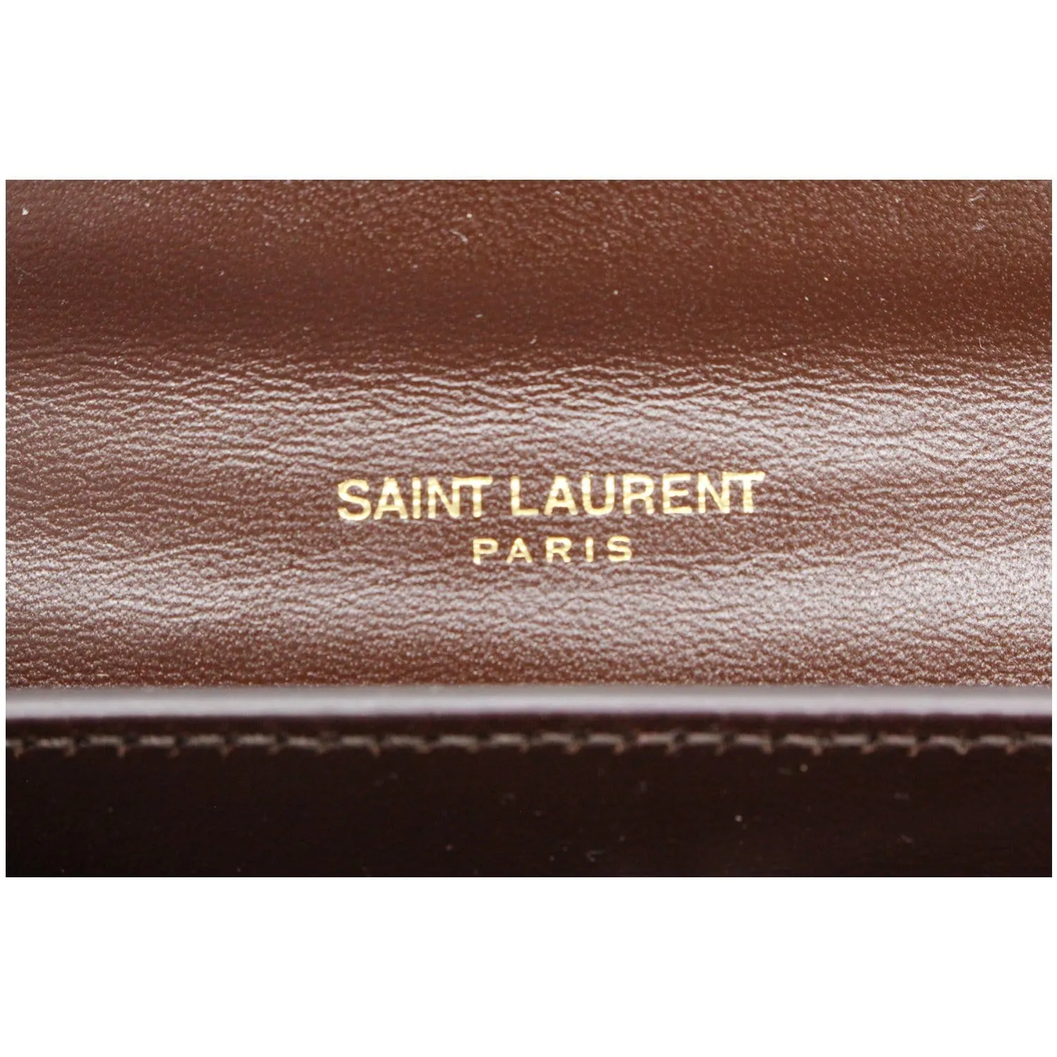 YVES SAINT LAURENT Kaia Small Snakeskin Embossed Leather Crossbody Bag Brown - Final Sale