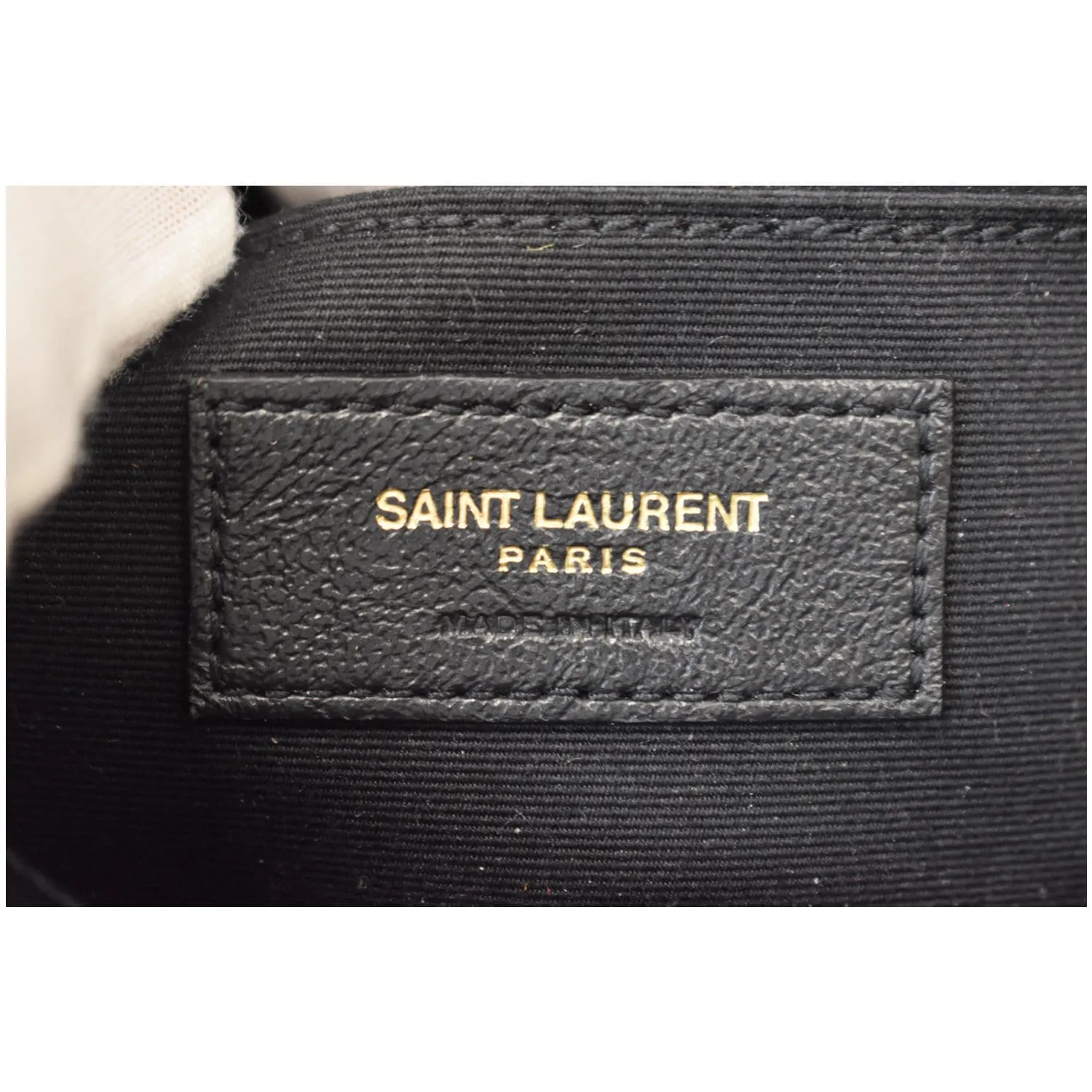 YVES SAINT LAURENT Lou Camera Leopard-Print Leather Crossbody Bag Black