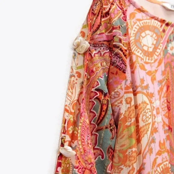 Zara Patterned Seashell Dress 🐚