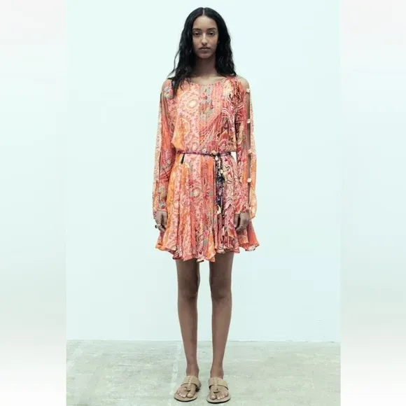 Zara Patterned Seashell Dress 🐚
